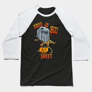 2020 is Boo Sheet Dinosaur Halloween Costume Men Women Baseball T-Shirt